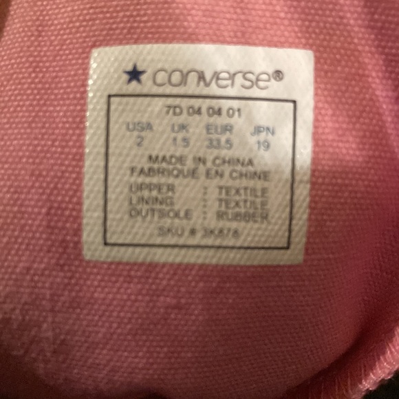 Converse Pink High Top Sneakers - Picture 10 of 11
